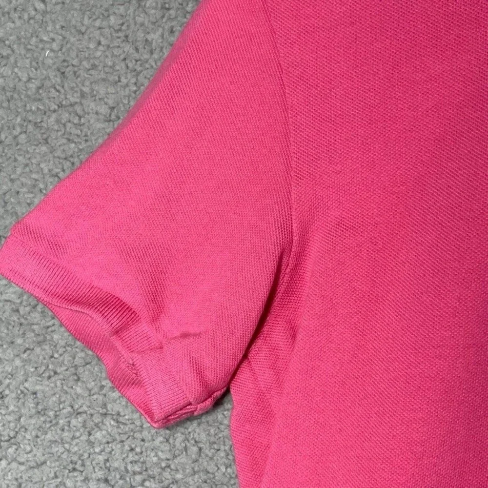 Aeropostale Polo Womens XS Pink Short Sleeve Logo Pique Casual Preppy Top 000684